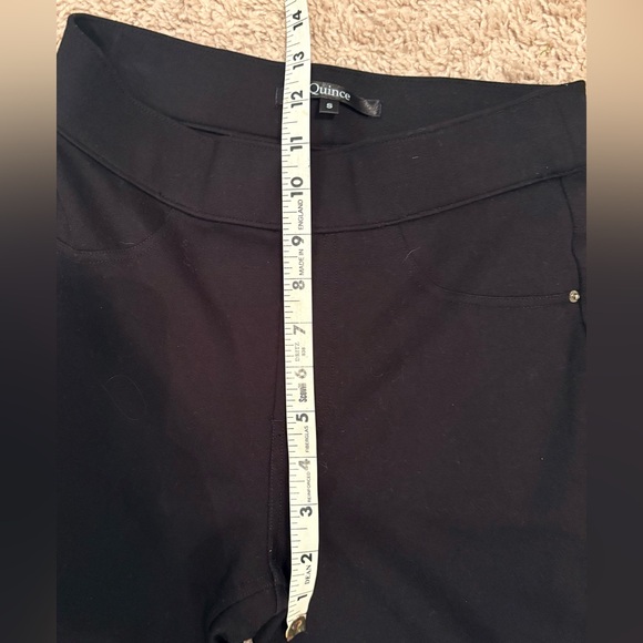 Quince Ultra Stretch Ponte Pull on Pants Black Straight Leg Size Small - Picture 6 of 12